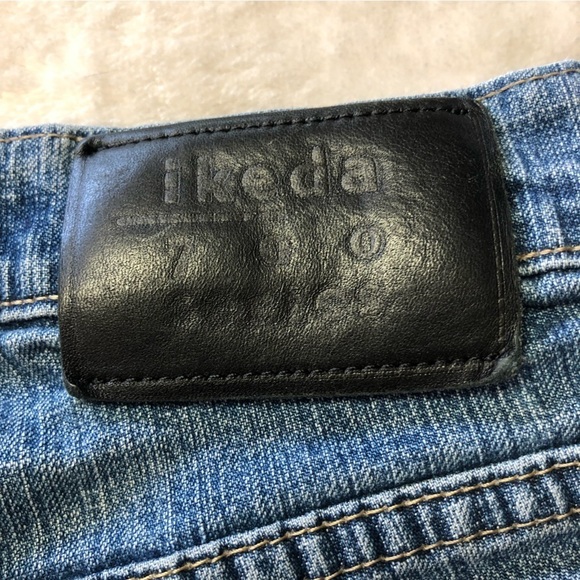 Ikeda 700 Series Denim High Rise Straight Leg Medium Wash Jeans Size 28 - Picture 5 of 12